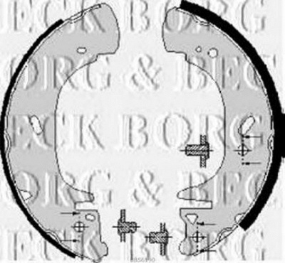 BORG & BECK bbs6190 -  Комплект тормозных колодок